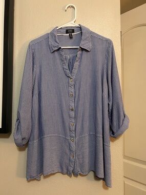 Jones NYC Striped Blouse